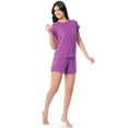 thumbnail image 6 of Fruit of the Loom Women's Dolman Top & Short Pajama Set, Sizes S-4X, 6 of 11