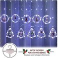 thumbnail image 5 of BLOOMWIN Xmas Window Lights, 3m Christmas Curtain Lights USB Xmas Tree Fairy Lights Novelty Window Winter Decorations for Bedroom Indoor Home, Cool Wh, 5 of 5