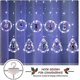 thumbnail image 5 of BLOOMWIN Xmas Window Lights, 3m Christmas Curtain Lights USB Xmas Tree Fairy Lights Novelty Window Winter Decorations for Bedroom Indoor Home, Cool Wh, 5 of 5