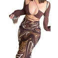 thumbnail image 2 of Qiylii Women Long Skirt High Waist Wrapped Slimming Pencil Skirt, 2 of 9