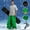 Light Green, variant on Men's Solid Colour Windproof Winter Outdoor Warm Thickened Double Shoulder Ski Trousers Sport Comfort Trousers With Side Pockets Outdoor Hiking Lined Zipper Bottom Leg