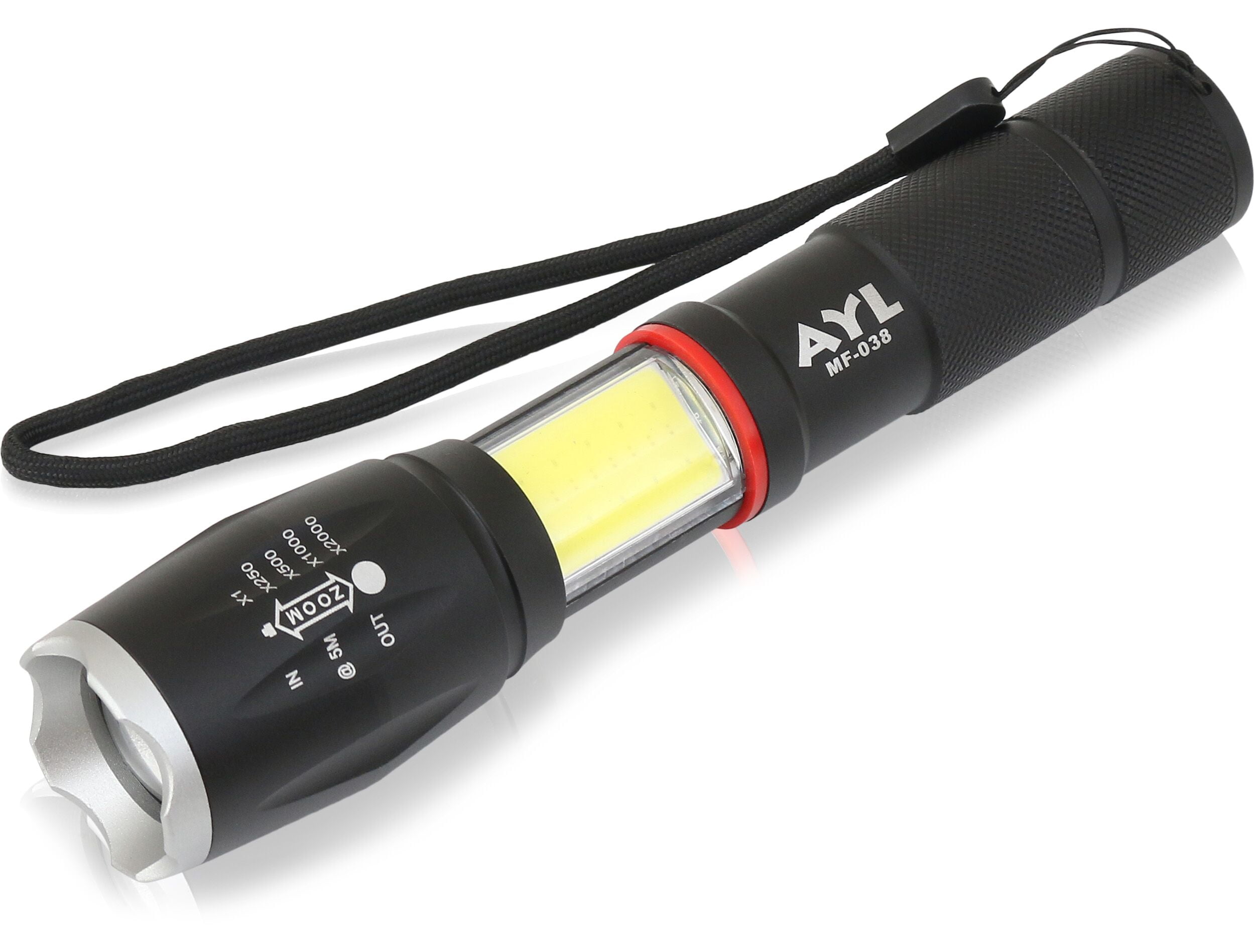 4in1 LED Flashlight High Lumens Ultra Bright Tactical Flashlight