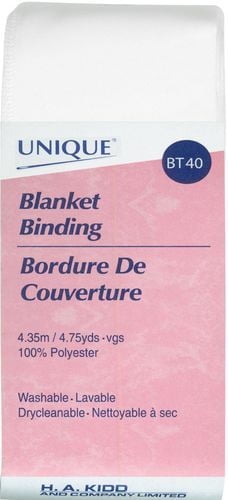 Couverture de reliure UNIQUE, blanche, 52 mm x 4,35 m, polyester satiné 52 mm x 4,35 m
