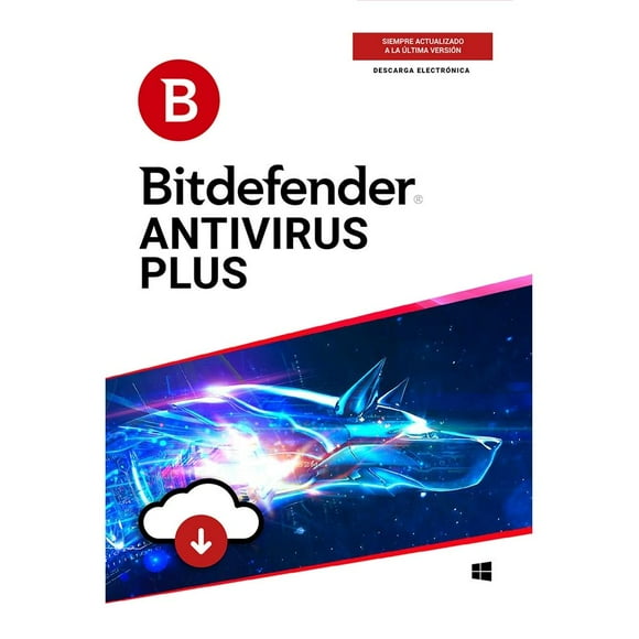 Antivirus Bitdefender Plus Descarga Digital por 2 Años 1 Usuario