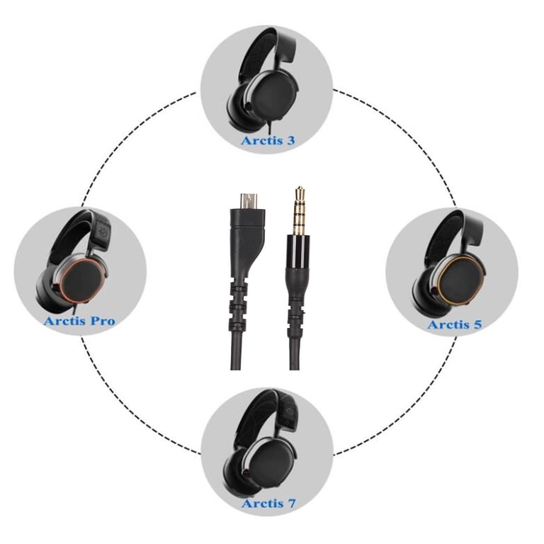 Premium Replacement Audio Cable for SteelSeries Arctis 3/5/7/Pro