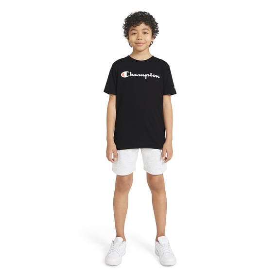 Champion Toddler Boys Graphic Tee and Cargo Shorts Set - Black Iron - Size 2T