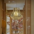 thumbnail image 4 of DOLITY Abat-Jour Rétro Tissé en Corde de Papier installation Facile Remplacement Jaune, 4 of 7