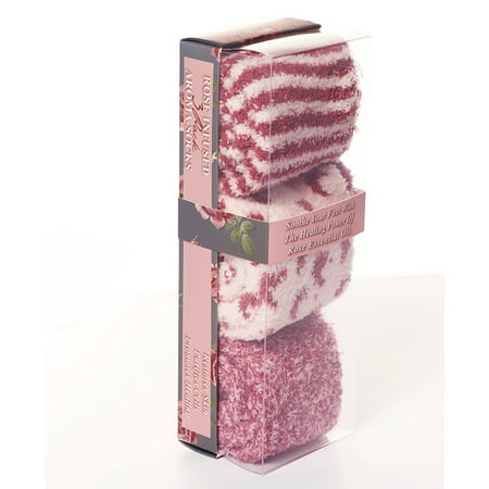 

Plush Slipper Socks with Fragrant Aromatherapy - 3 Pack - Rose