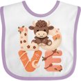 thumbnail image 3 of Inktastic Cute Highland Cow Boys or Girls Baby Bib, 3 of 4