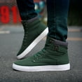 thumbnail image 6 of YLYL Men Sneakers Comfortable High Top Lace up Closed Toe Comfortable Casual Shoes, 6 of 9