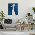thumbnail image 2 of Stupell Industries Gorgeous Royal Blue White Feathers Peacock Portrait , 30 x 40, Design by Grace Popp, 2 of 6