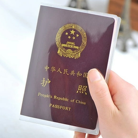Mymisisa 2pcs Transparent Protection de Couverture de Passeport Transparent PVC Étui de Protection de Passeport