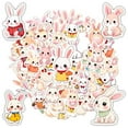 thumbnail image 5 of 35pcs-50pcs Cute Bunny Stationery Stickers Adorable Animal Decals PVC Rabbit Stickers for Luggage Suitcase Laptop, 5 of 9