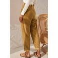 thumbnail image 5 of Pants for Women Casual High Waisted Straight Leg Pants Loose Comfy Trousers with Pockets Khaki S, 5 of 6
