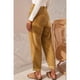 thumbnail image 5 of Pantalones Casuales de Cintura Alta y Pierna Recta para Mujer, Holgados y Cómodos, con Bolsillos Caqui M, 5 of 6