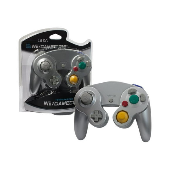 CirKa M05819 - Gamepad - wired - silver - for Nintendo GAMECUBE, Nintendo Wii