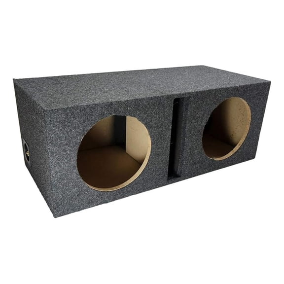 Car Audio Dual 10" Vented Subwoofer Stereo Sub Box Ported Enclosure 5/8" MDF