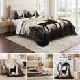 thumbnail image 6 of King Quilt Set 96''x106'', Vintage Forest Deer Lightweight Bedspread Coverlet Set with 2 Pillow Shams, Rustic Country Wildlife Woodland Breathable All Season Quilt Bedding for Bedroom/Guest Room, 6 of 9