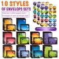 thumbnail image 3 of YSTIANN 160-Piece Vintage Stationery Set: 9 Themes with 50 Lined Papers, 50 Envelopes & 60 Sealing Stickers for Letters, Invitations (Halloween) WJ94-4052, 3 of 7