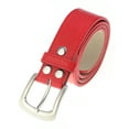 thumbnail image 2 of Womens Thick Wide Stitched Leather Belt - MAP019A - Red XL, 2 of 4