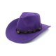 thumbnail image 1 of Sombrero de lana étnico, sombrero de pareja para hombres y mujeres europeos y americanos, sombrero de copa de mezclilla occidental de lana, moda, 1 of 6