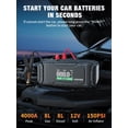 thumbnail image 2 of Batería de coche Jump Starter AVAPOW AP6 4000A Peak 12 V 150 PSI, 2 of 8