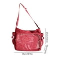 thumbnail image 2 of Women Ita Bag Fashion Shoulder Bag Stylish Crossbody Bag Chic Hobo Bag Fashion Bag (Red), 2 of 10