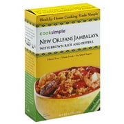Cooksimple New Orleans Jambalaya with Brown Rice and Peppers, 6.7 oz, (Pack of 6)