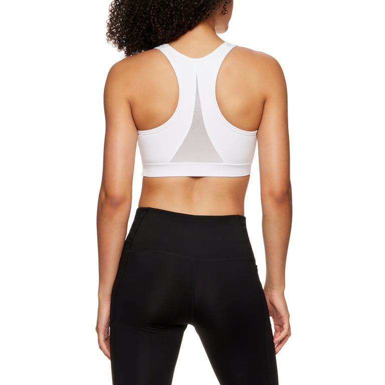 Reebok Women's Stronger Sports Bra with Mesh Panel and Removable