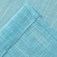 thumbnail image 4 of Diamond Home Textured Linen Sea Blue Blend Grommet Top Window Curtain, 52" x 63" 2 Panels, 4 of 4