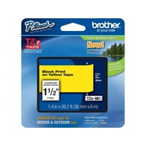 Brother TZE661 36 mm (1.40") Black on Yellow tape for P-Touch, 8 m (26.20 ft.)