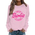 thumbnail image 1 of Barbie Movie Theme Swetshirt Unisex Trendy Printed Pink Power Long Sleeve Pullover Sweatshirt, 1 of 3