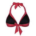 thumbnail image 4 of Firpearl Women's Triangle Bikini Tops Ruched Halter Bathing Suits Tops, 4 of 4