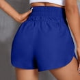 thumbnail image 4 of Athletic Shorts for Women, Audhol Womens Daily Running Shorts Workout Elastic Waist Athletic Yoga Pants Sports Solid Shorts Workout Shorts Dark Blue 2XL, 4 of 6