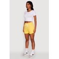 thumbnail image 3 of Womens Chic Drawstring High Waisted Sweatshorts with Fixed Cuffs, 3 of 5
