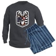 thumbnail image 6 of CafePress - Deer Patriotic Hunter - Men's Long Sleeve Charcoal Pajama Set, 6 of 7