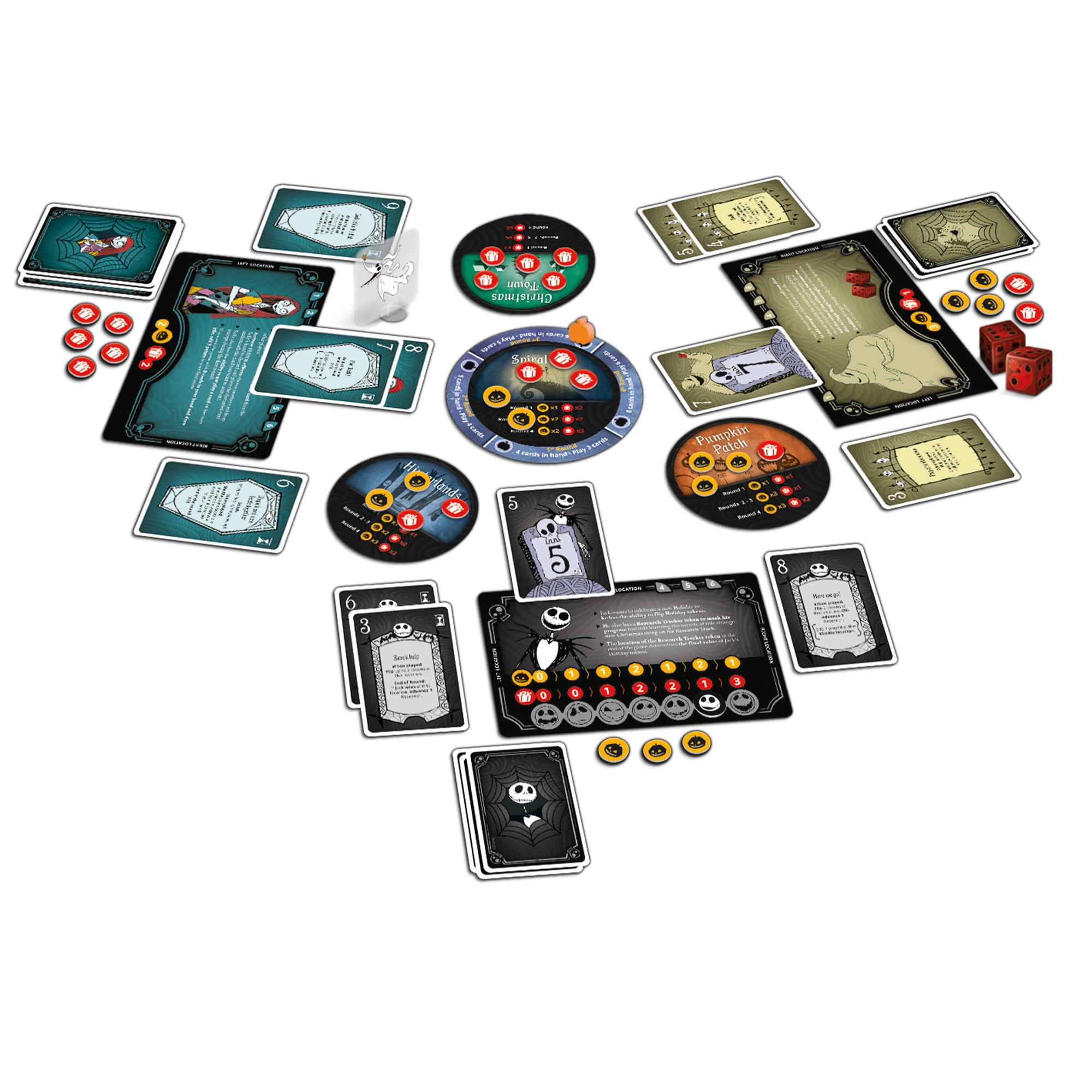 The Nightmare Before Christmas Tactical Card Game for Ages 12 and up, from Asmodee
