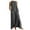 Gray, variant on Ecqkame Womens Summer Dresses Loose Casual Solid Color Sleeveless Round Neck Flowy Vacation Long Dresses for Women Black XL