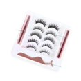 thumbnail image 1 of Magnet False Eyelashes Set 3D Soft Self Adhensive Realistic Artificial Eyelashes Kit for Makeup Cosmetic, 1 of 4