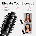 thumbnail image 2 of L'ANGE HAIR VolumeBoost 60mm 2-in-1 Ceramic Volumizing Brush Dryer | Fast Drying & Styling for Frizz-Free, Voluminous Blowouts | Ceramic-Coated Barrel (Black), 2 of 7