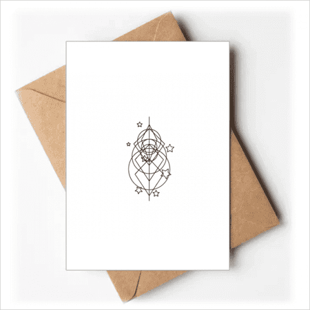 Star Line Combination Juxtaposition Greeting Cards You are Invited Invitations