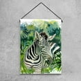 thumbnail image 4 of African Animal Zebra Landscape Green Trees Double Sided Garden Flag Decorative Weather Resistant Yard Flag, Large DIY Vertical Flag for Farmhouse Patio Lawn, 28x40 Inch, 4 of 6