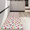 thumbnail image 4 of Red Strawberry Plants Leaf White Pattern Kitchen Rug Mat,Kitchen Runner Rugs Non Skid Washable,Decorative Kitchen Floor Mats for Kitchen,Sink,Laundry,17"X47", 4 of 5