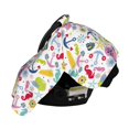 thumbnail image 3 of Daiia Undersea Seahorse Pattern Car Seat Cover for Babies, Mom Nursing Covers Breastfeeding Scarf, Multi Use Infant Carseat Canopy for Newborn Carrier/Stroller, 3 of 9