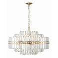 thumbnail image 5 of HAY-1407-AG Crystorama Lighting Hayes - 16 Light Chandelier-20.5 Inches Tall and 28 Inches Wide-Aged Brass Finish, 5 of 11
