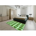 thumbnail image 4 of Ahgly Company Indoor Square Patterned Seaweed Green Area Rugs, 3' Square, 4 of 6
