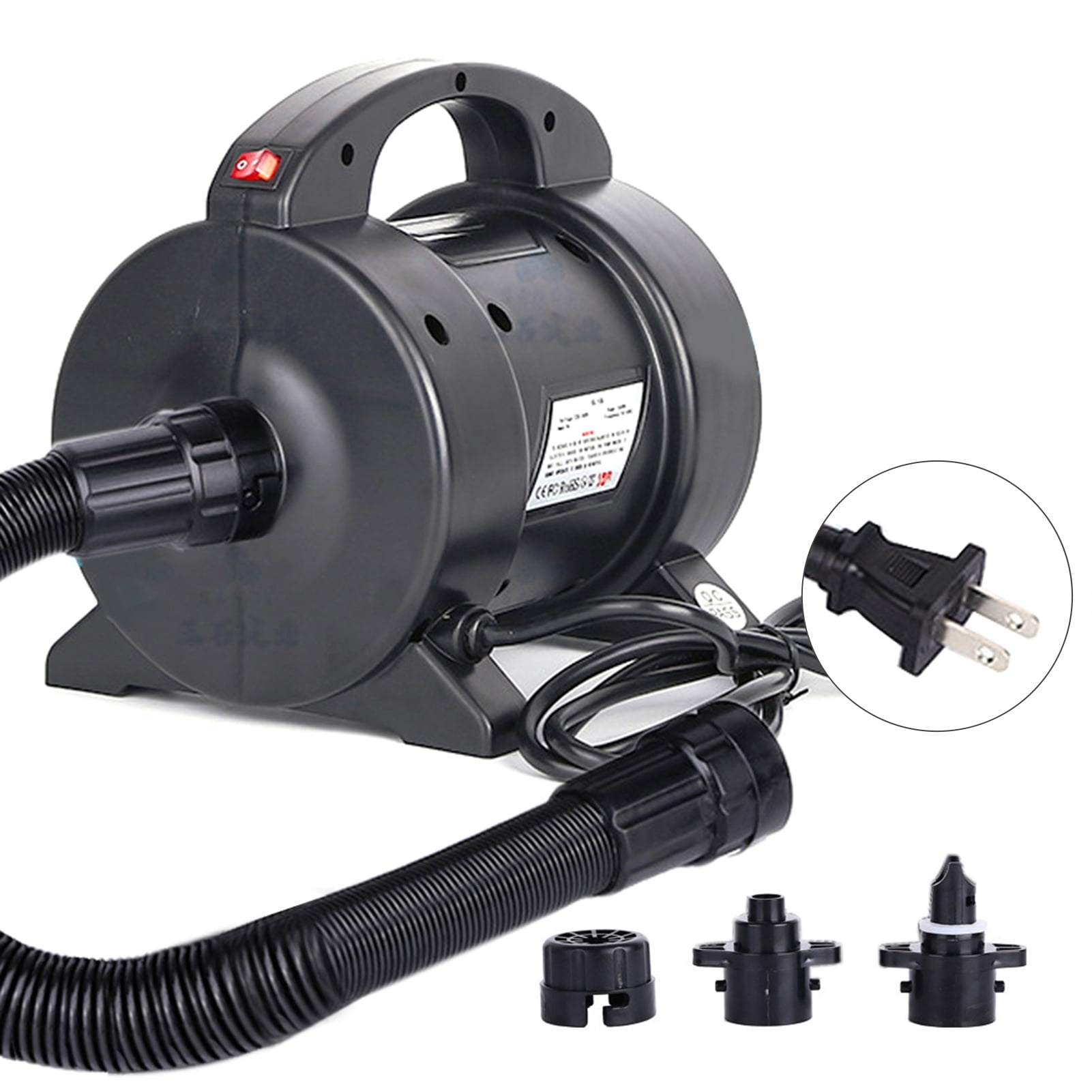 Pompe à Air électrique 240V/12V - 3 Buses - Gonfleur/dégonfleur Piscine Compresseur Air Portable Pompe à Air électrique 240V/12V - 3 Buses - Gonfleur/dégonfleur Piscine Compresseur Air Portable