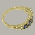 thumbnail image 4 of LBG British Made 14k Yellow Gold Natural Sapphire Womens Engagement Ring - 33 size options - Size 7, 4 of 6