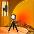 thumbnail image 1 of Sunset Lamp Projector Led Lights with APP Remote Colors Night Light Rotation Rainbow Lights Sunset Light Projection Lamp for Aesthetic Room Decor and Bedroom Decor Gifts for Wom, 1 of 5