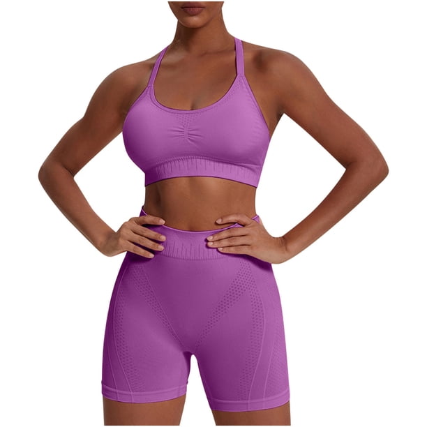 Conjunto de ropa interior deportiva transpirable con tirantes fruncidos y sin costuras para mujer, sin aros de acero, moldeador para hombre